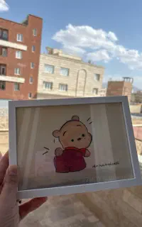 تابلو نقاشی با مداد رنگی