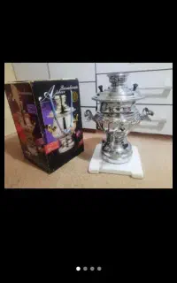 سماور دوعدد مارک معروف اکبربرادران وسیفی معروف