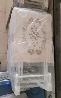 میزعسلی ۴ تایی تاشو فقط رنگ سفید شیری موجود است