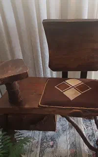 میز تلفن چوبی