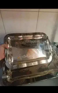 دو سینی استیل