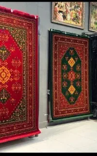 %فرش گلریزوگل برجسته//طراحی منحصر به فرد) فروشگاه
