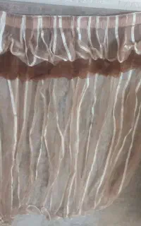 پرده حریر با والان