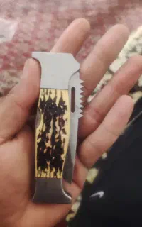 چاقو تمساح دسته استخوانی
