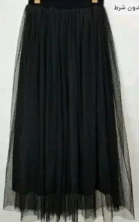 دامن توری سبز  وصورتی موجود