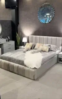تخت خواب دونفره طوسی