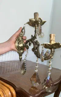 روشنایی دوشاخه برنز