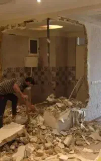 تخریب و کنده کاری بازسازی با دستگاه هلتی اسرع وقت