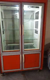 یخچال ویترینی ایستاده و  بستنی