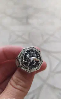 انگشتر نقره شیر خورشید