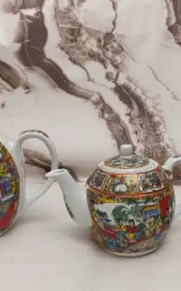ماگ ،پیاله،چای خوری گلسرخ ،قوری گل مرغی،قوری دنسی