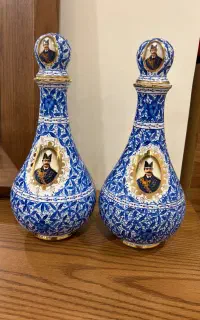 گلدون قدیمی قلم آبی شاه عباسی