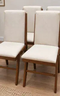 صندلی چوب راش و  پارچه ترک