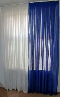دو جفت پرده دو رنگ همراه با زیرپرده درحدنو