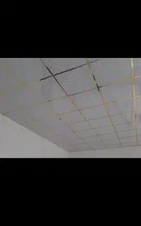 اجرای سقف کاذب Pvc.تایل های شبکه60×60و اجرای کناف