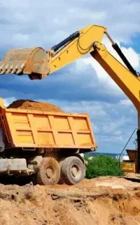بیل مکانیکی برای حمل معدن مخلوط رودخانه ای