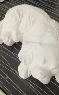 مجسمه گچی طرح سگ