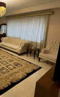 پرده تور شاینی و آستر ساتن ، کتیبه ، میل پرده