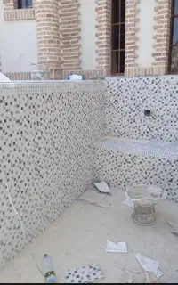 دیوارچینی هبلکس آجرسفالی وبلوکه کاشی کاری سیمان