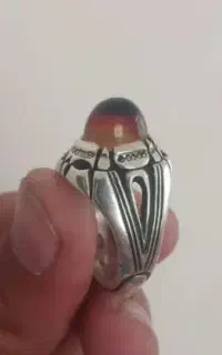 انگشتر نقره یاقوت سرخ