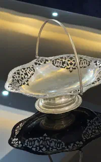 ظرف شیرینی و میوه قندان سوفله خوری انتیک
