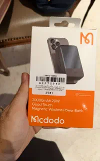 پاور بانک ۲۰۰۰۰ وایرلس و سیمی مک دودو