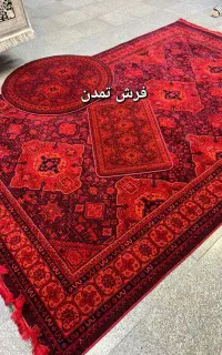 فرش مدل ترکمن سایز بندی جور/شرابی