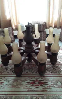 لوستر چوب