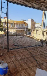 اجرای سقف  و فنداسیون  نواری خاموتی   ونصب وللپست