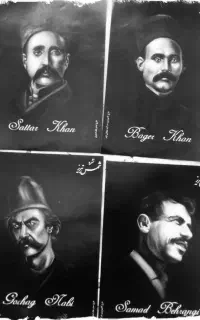 پوسترهای نفیس سیاه قلم بصورت آلبوم 8 عددی