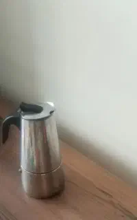 قهوه جوش استیل دسته مشکی