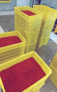 زرشک پفکی قائنات درشت، گوشتی و قرمز آتشین