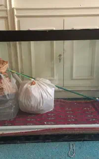 آکواریوم ماهی با وسایل آکواریوم