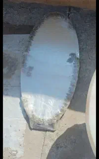 آیینه شمعدان و پایه برنجی