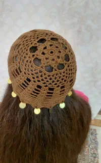 کلاه قلاب‌بافی دست‌ساز