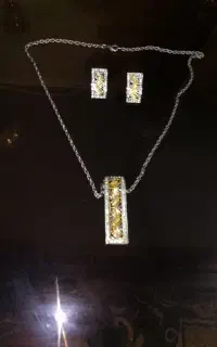 بدلیجات نیم ست زنجیر و گوشواره