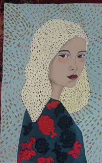 تابلو بدون قاب نقاشی روی پارچه