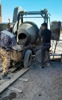 بتن ریزی با خلاطه در خراسان