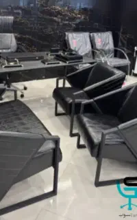 میزپایه فلزی مدرن صفحه ام دی اف هایگلاس شیشه وکیوم