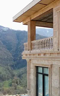 سنگکاری نمای ساده رومی
