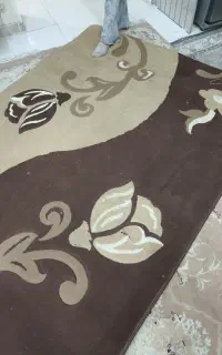 گلیم فرش سالم فقط شستن لازم داره ابعاد 4متر