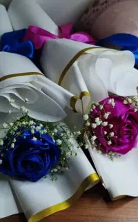 گل های روبانی