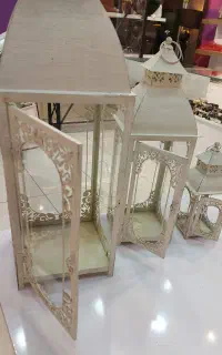 جا شمعی فلزی طرح پتینه