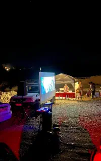 سینما کمپ آلفا در طبیعت