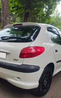 پژو۲۰۶تیپ۲بیرنگ،بیضربه درحد زاپاس خشک عروسک