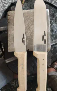 چاقو قصابی فولادی و سوهانی  و نشکن