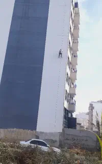 دفراز با طناب اسپایدر عایق ساختمان ابندی اببندی نم