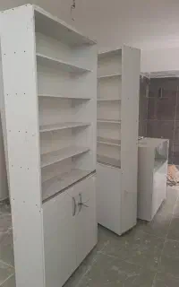 دکور مغازه mdf قفسه و ویترین