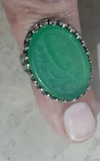 انگشتر عقیق سبز