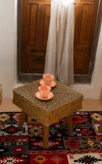ست میز و صندلی حصیری